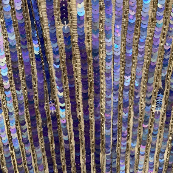 Adrianna Papell Multicolor sequin ombré long gown - Picture 12 of 13